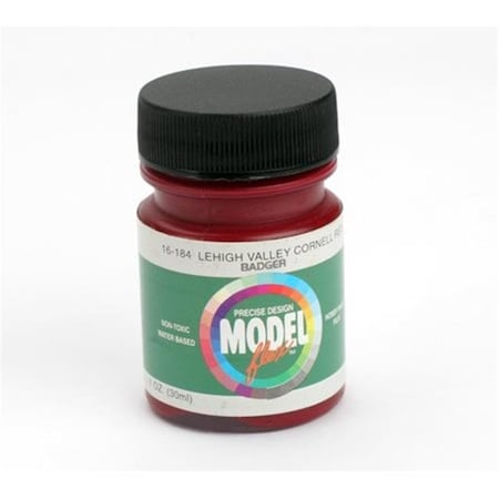 Badger Air-Brush Badger Airbrush BAD16184 1 oz Airbrush Acrylic Paint - Lehigh Valley Cornell Red BAD16184